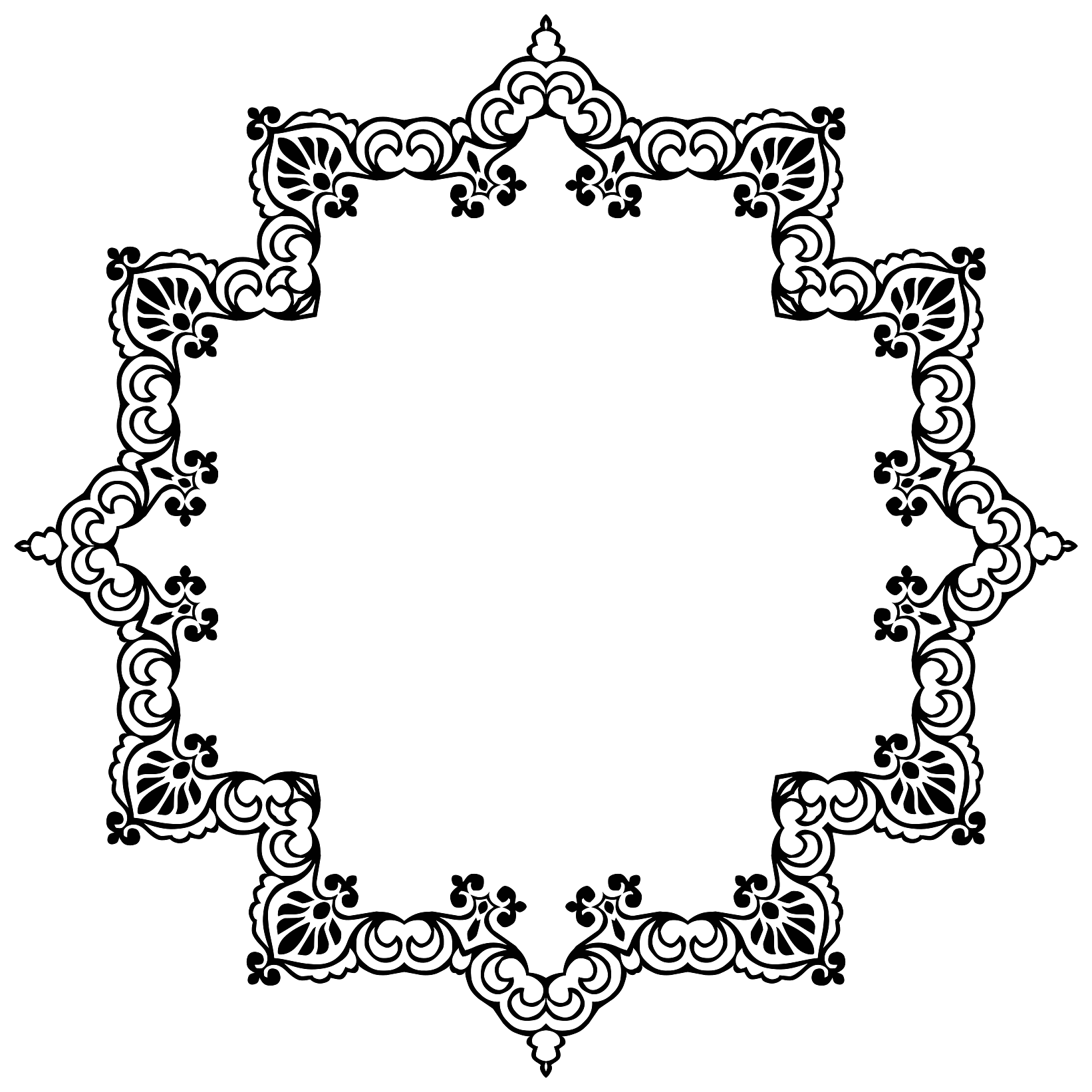 Pointy Flowery Frame