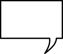 Large Rectangular Speech Bubble