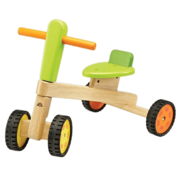 Coloured Wooden Tricycle