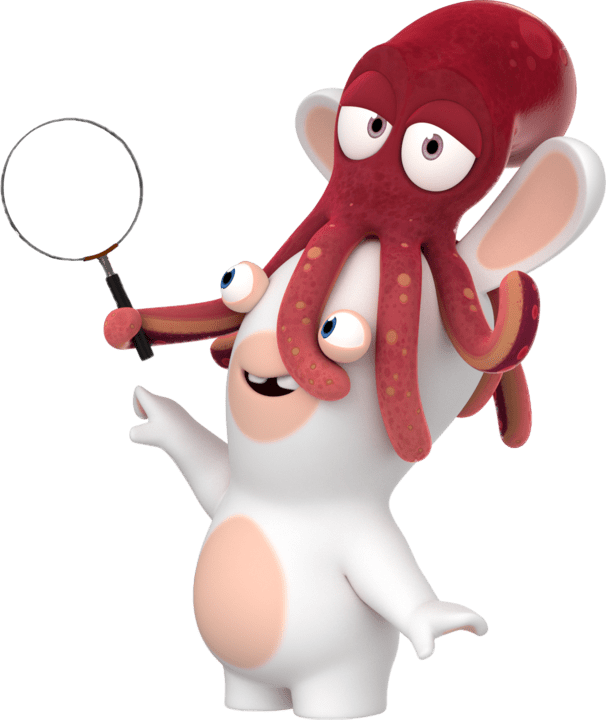 Rabbid With Squid on Head