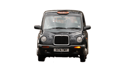 UK Black Cab Front View