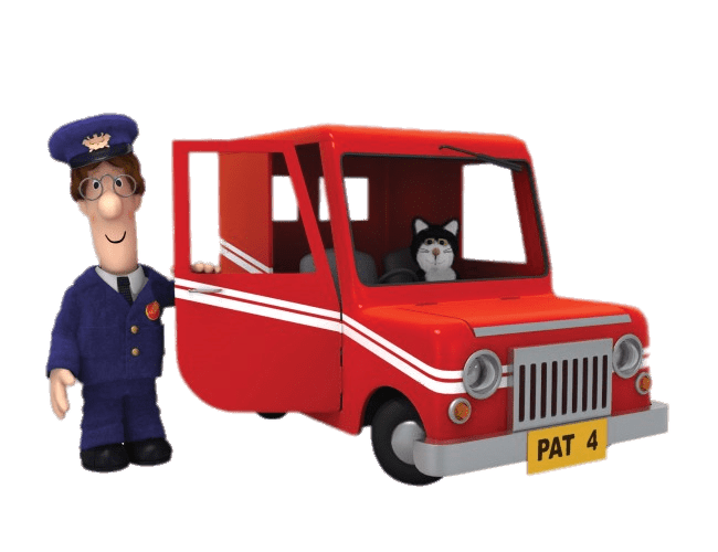 Postman Pat Next To Van