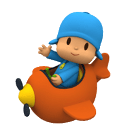 Pocoyo In Plane