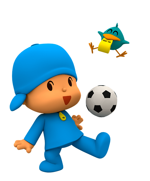Pocoyo Playing Football