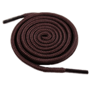 Brown Shoe Lace Rolled Up