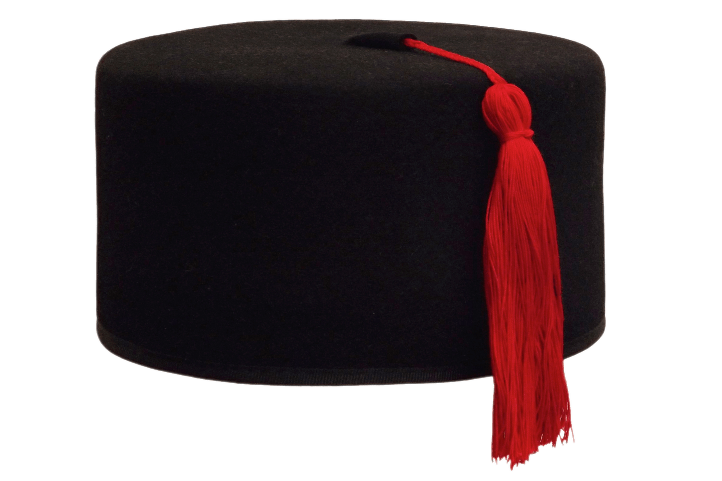 Fur Felt Black Fez