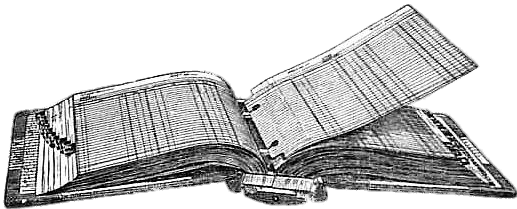 Ledger Black and White Illustration