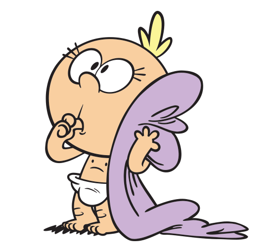 Baby Lily Loud Holding Her Blanket