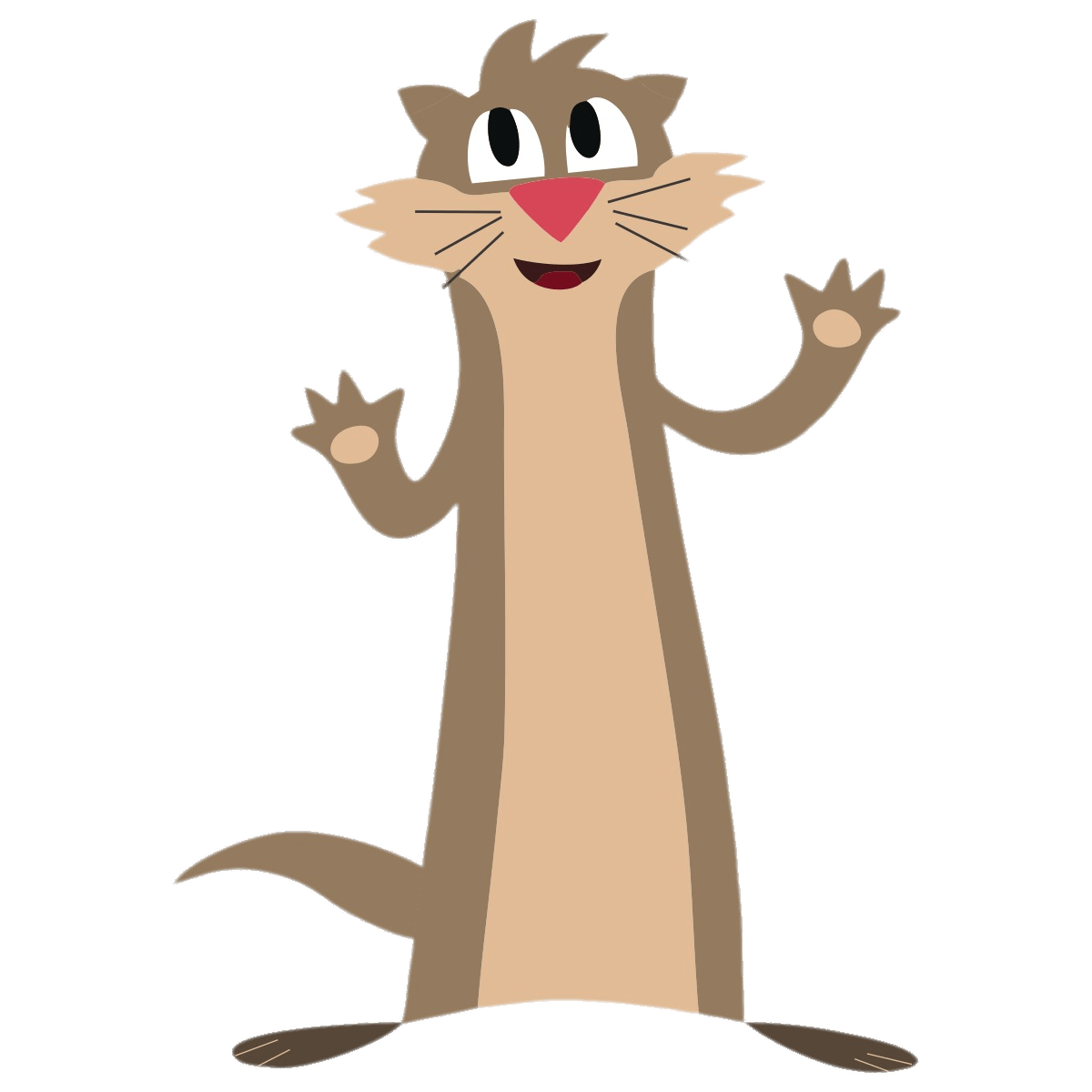 Luna's Pet Ferret Clyde Paws Up