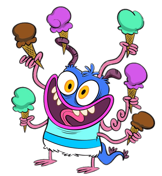 Bunsen the Monster Having Ice Cream