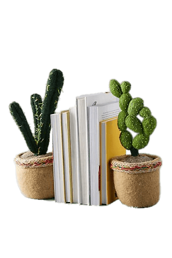 Imitation Succulent Bookends