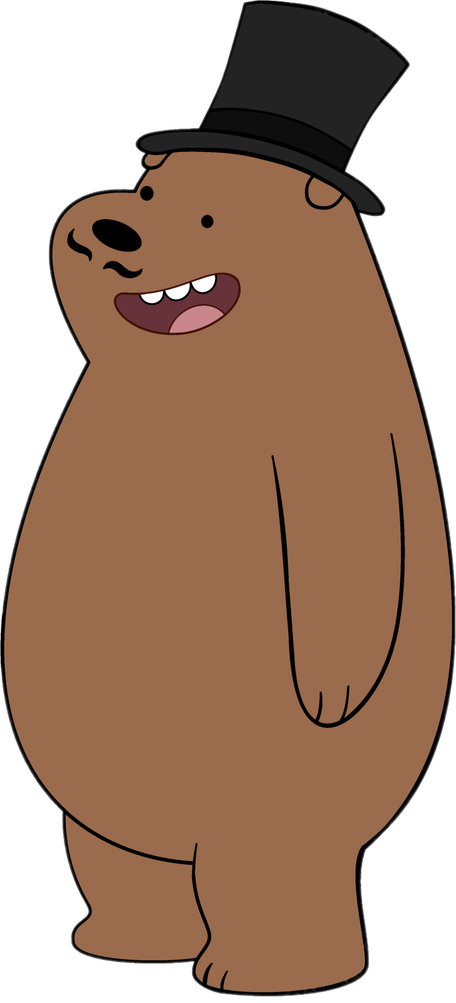 Grizzly Bear Wearing High Hat