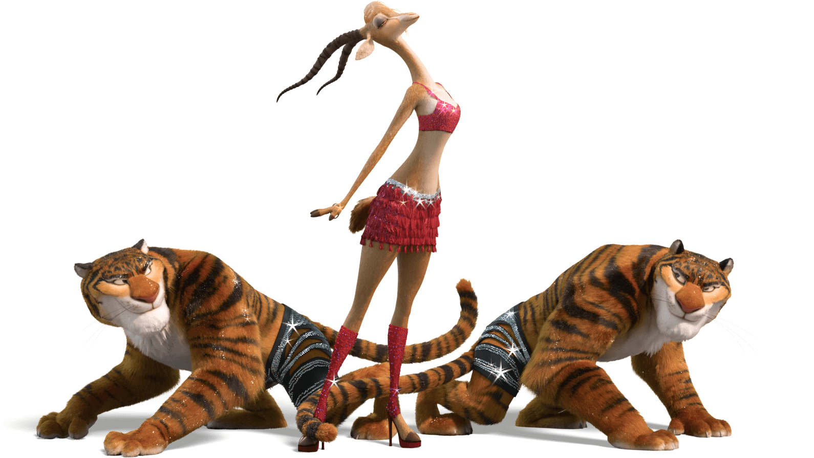 Zootopia Gazelle and Her Tigers