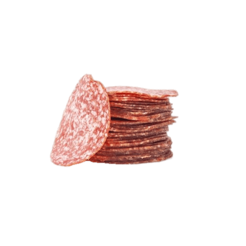 Pile Of Milano Salami Slices