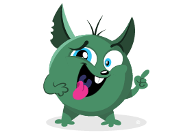 Nutri Ventures Green Guga Tongue Out