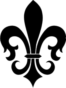 Black Fleur De Lis