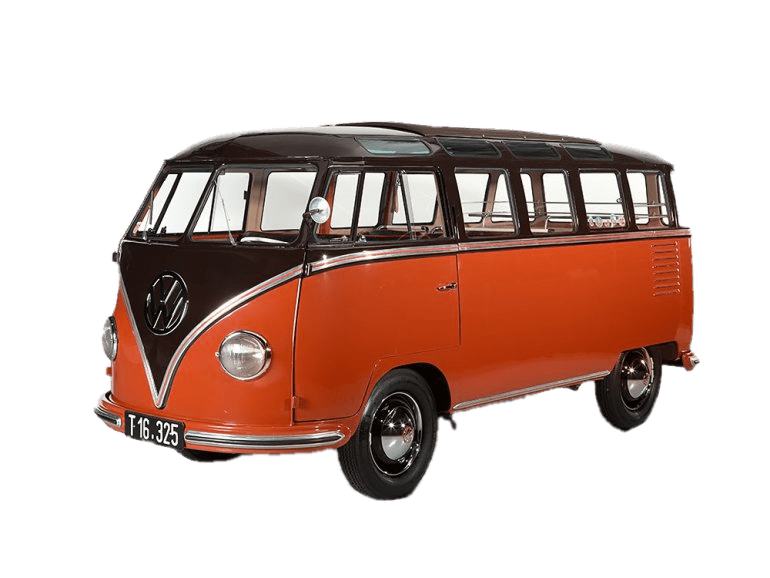 Red Volkswagen Camper Van