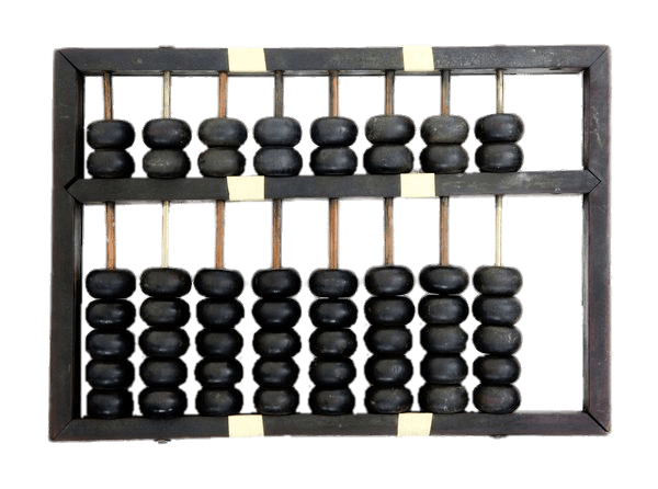 Abacus With Black Beads