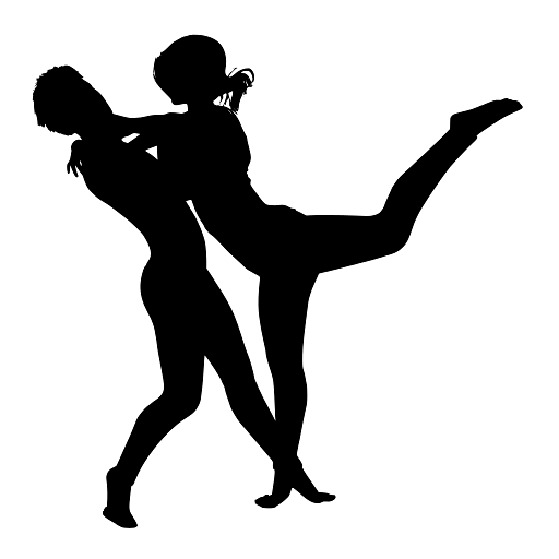 Silhouette of a Dancing Couple