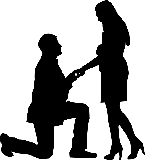 Marriage Proposal on One Knee