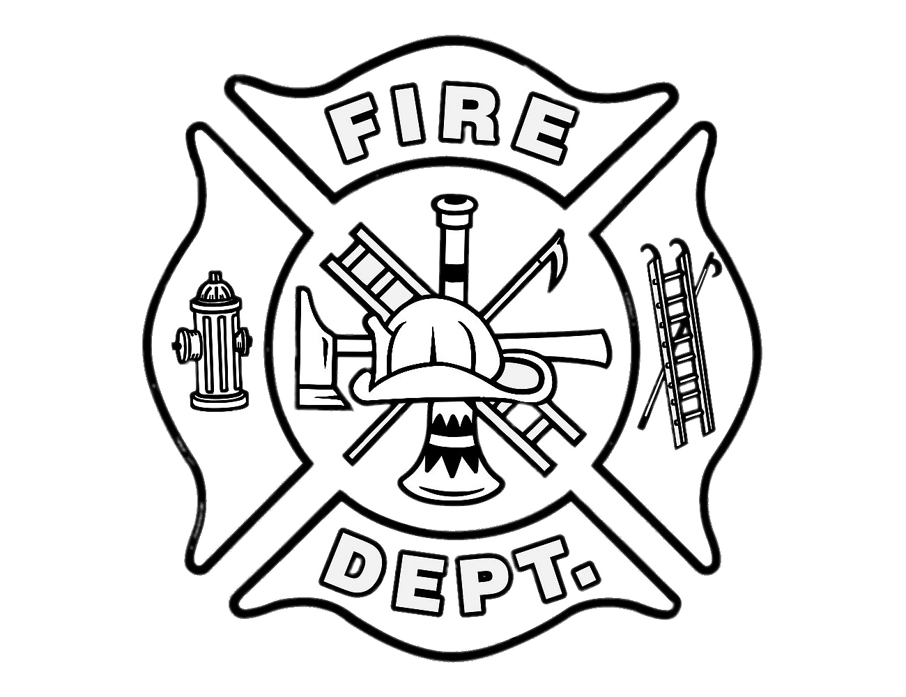 Fire Department Logo Transparent Black