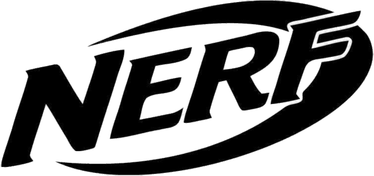 Nerf Logo Black and White