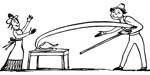 Edward Lear Drawing Ham on a Plate