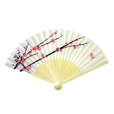 Cherry Blossom Chinese Fan