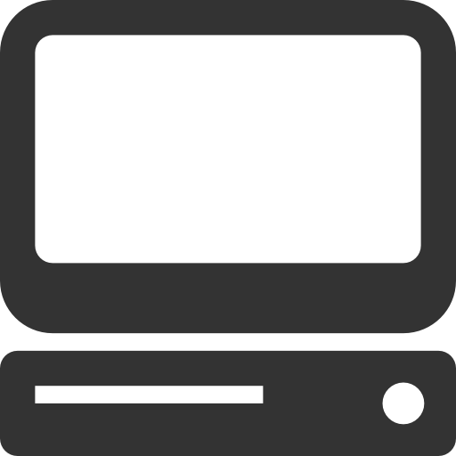 Grey Computer Icon