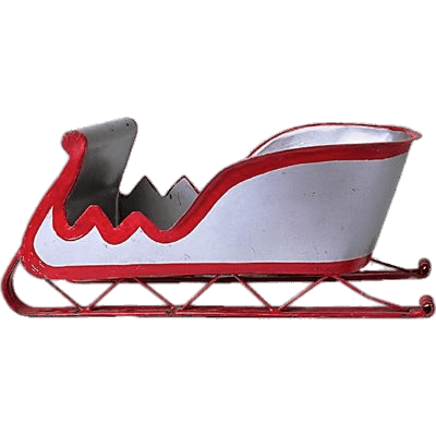Red and White Sleigh