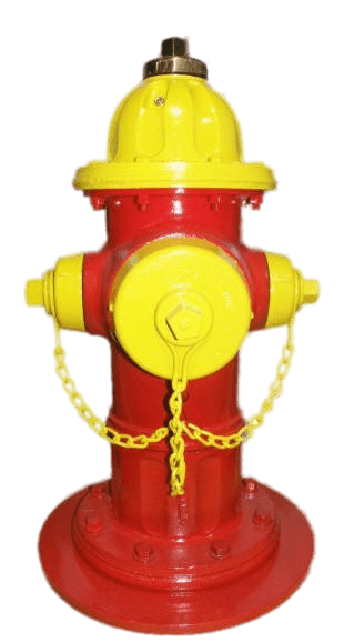 Red and Yellow Fire Hydrant