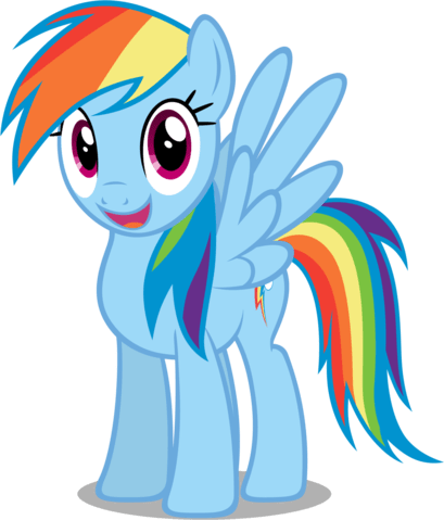 Rainbow Dash Smiling