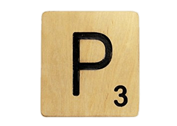 Scrabble Tile P