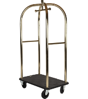 Luggage Cart With Coat Rack