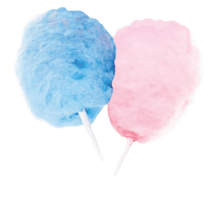 Pink and Blue Candy Floss