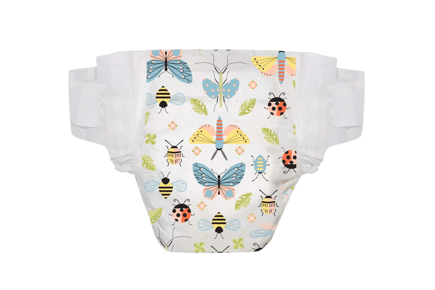 Diaper With Insect Drawings