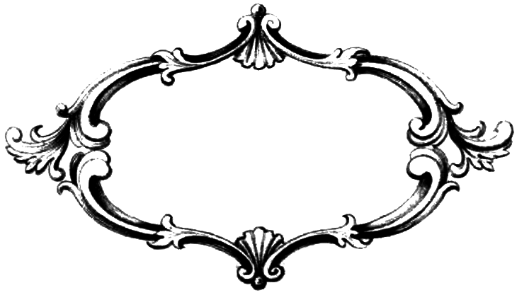 Antique Banner Frame