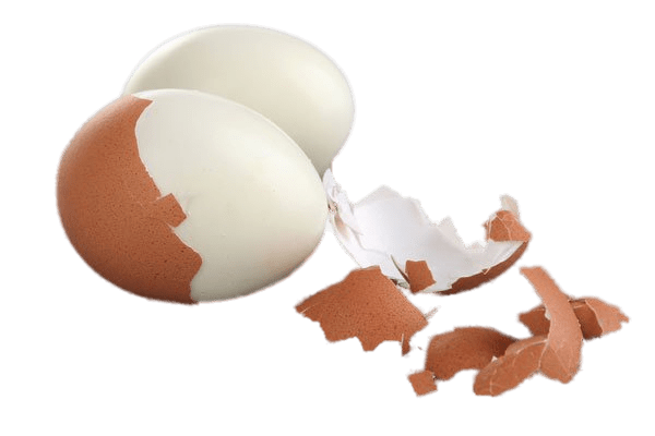 Peeled Hard Boiled Eggs