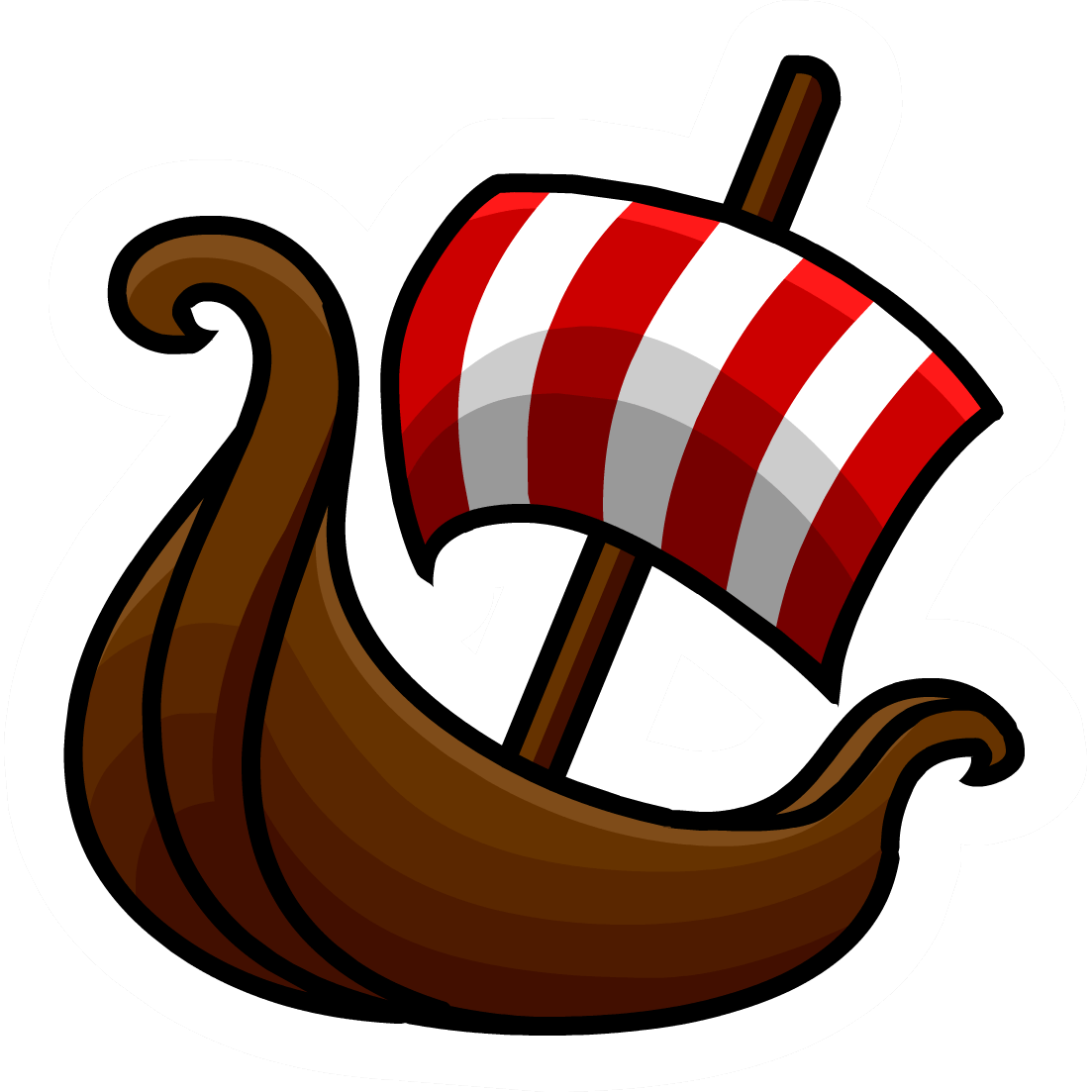 Viking Boat Sticker