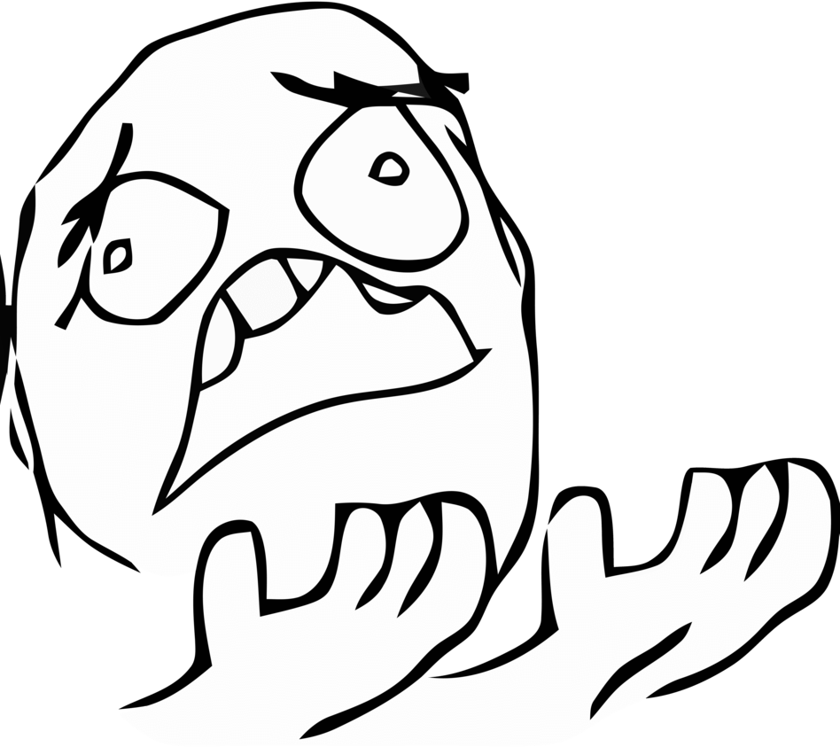 Hands Open Troll Face