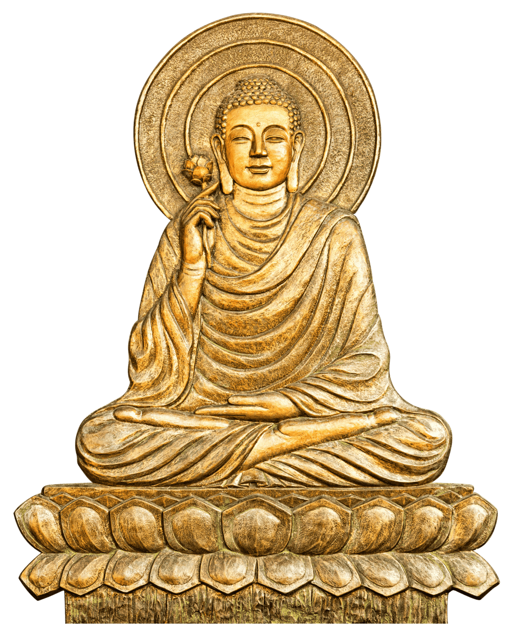 Buddhism Gold Statue