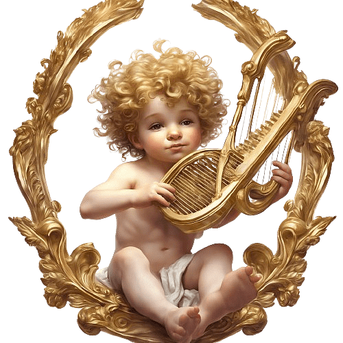 Cherub Making Music