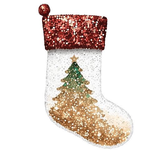 Luxurious Shiny Christmas Stocking