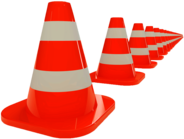Traffic Cone Line Illustration