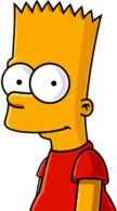 Bart Simpson Looking
