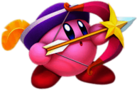 Kirby Shooting An Arrow