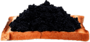 Black Caviar on Toast