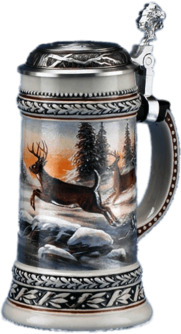 Beer Mug Winter Theme
