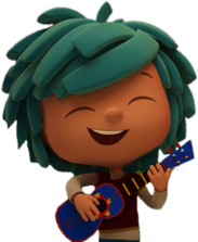 Yo Playing the Guitar