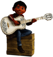 Miguel Sitting on Wooden Crate